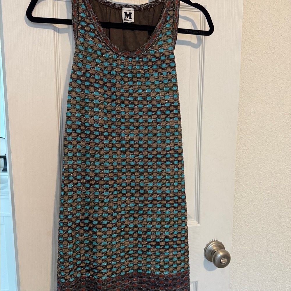 M by Missoni Geometric Patterned Mini Dress